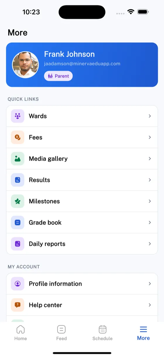 The Minerva parent app: everything a family needs in one place
